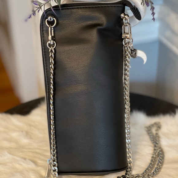 Dior crossbody and wristlet authentic with silver chains and bling charm - Picture 2 of 11
